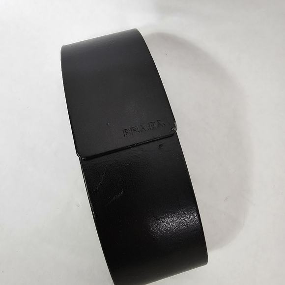 Prada Vintage 2000s Brown Tortoise Shell Rectangular Sunglasses - Picture 9 of 11